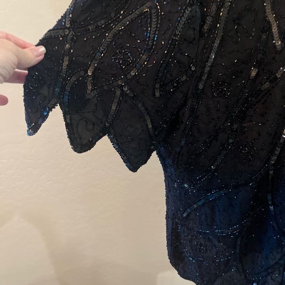 Vintage Stenay Beaded Evening Blouse - Picture 3 of 3